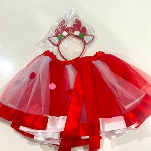 cute girl's tutu and Christmas's head band✨